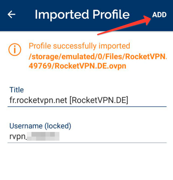 Шаг 6 Настройка OpenVPN RocketVPN Network