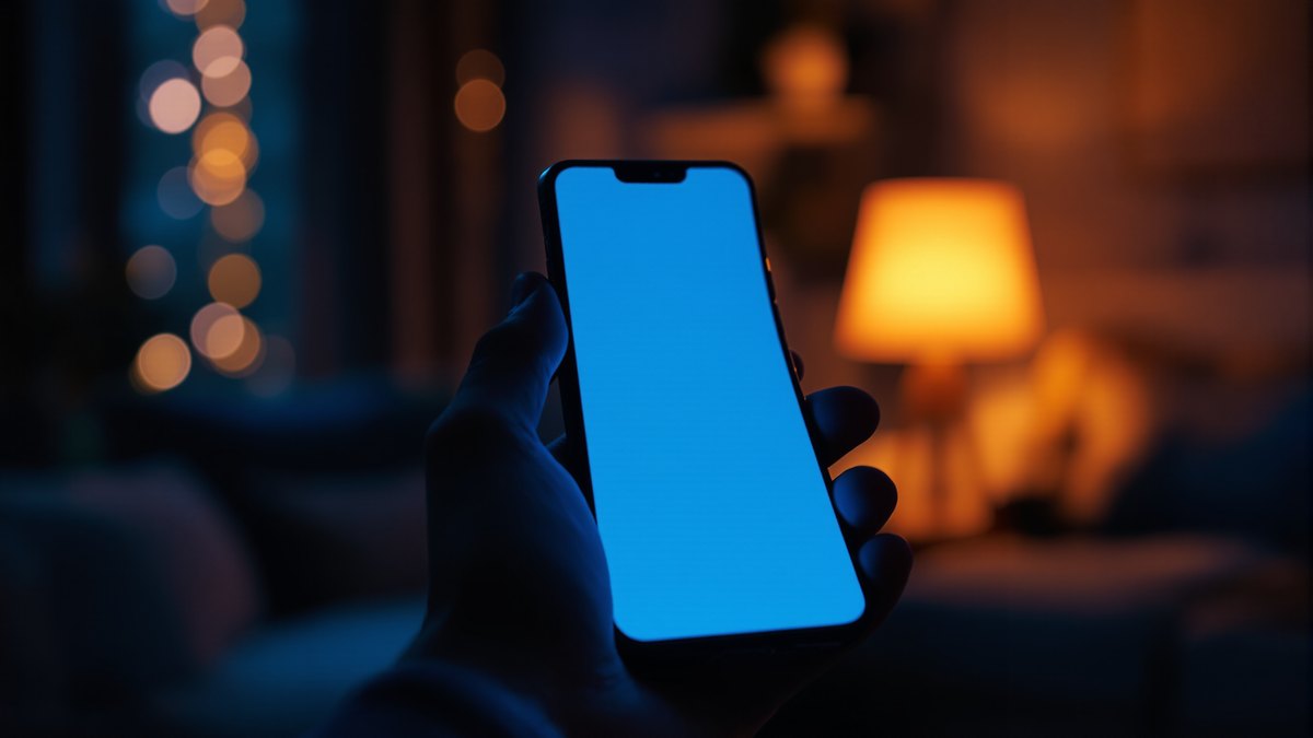 手握着iPhone,在温馨的居家环境中准备连接VPN